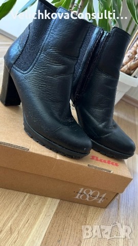Дамски кожени боти - 40 номер, снимка 1