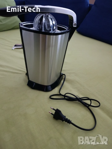 Нова електрическа цитрус преса 120W – сокоизтисквачка за фреш, снимка 10 - Сокоизстисквачки и цитрус преси - 53949301