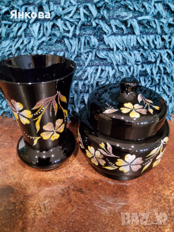 Ваза и бонбониера на Китка , снимка 6 - Антикварни и старинни предмети - 44726832