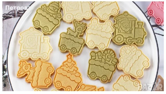 Коледни разглобяеми релефни резци – влакче, снимка 2 - Форми - 44483206