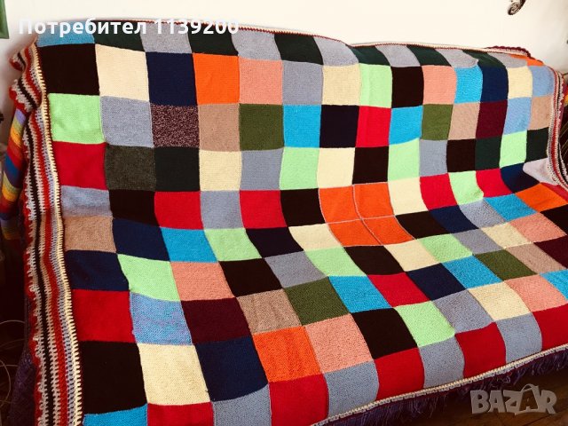 френска винтидж бохо кувертюра покривало одеало за диван фотьойл