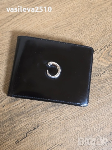 Cartier оригинално мъжко портмоне от естествена кожа , снимка 2 - Портфейли, портмонета - 53893036
