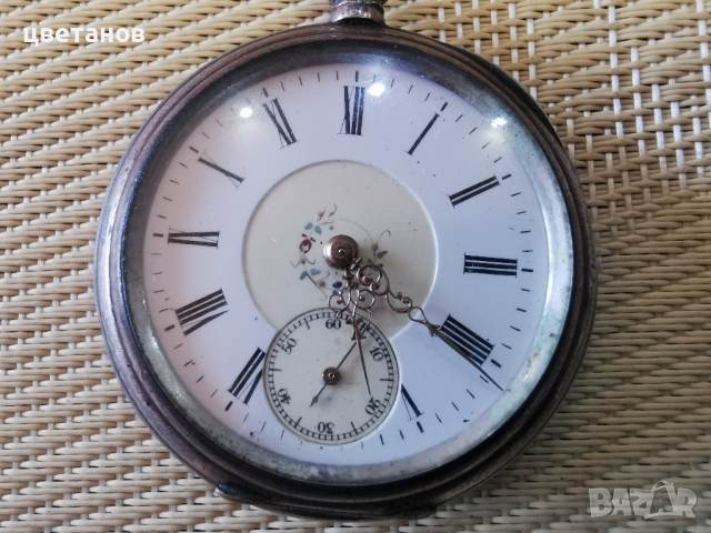Старинен сребърен часовник , снимка 2 - Антикварни и старинни предмети - 36481255
