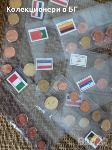 ДЕСЕТ НЕПЪЛНИ ЛОТА РАЗЛИЧНИ НЕЦИРКУЛИРАЛИ ЕВРОМОНЕТИ /виж описанието/