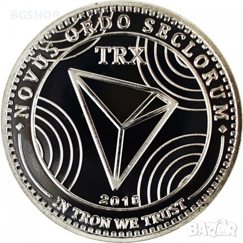 Трон монета / TRON coin ( TRX ) 2 - Silver, снимка 3 - Нумизматика и бонистика - 39116033