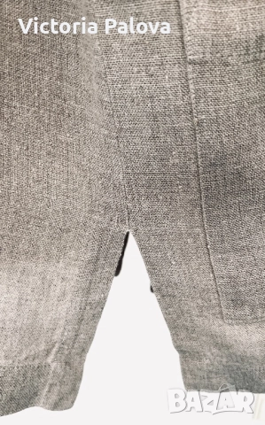 Минималистична риза- сако от груб лен в неутрален нюанс, снимка 14 - Сака - 52935123