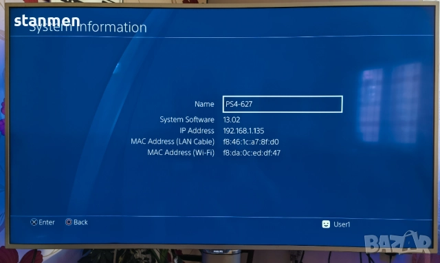 Продавам игрова конзола Sony Playstation 4 PS4 с 2 Джойстика  , снимка 4 - PlayStation конзоли - 52236489