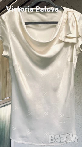 Скъпа блуза ELÉGANCE  100% коприна, снимка 2 - Корсети, бюстиета, топове - 51025027