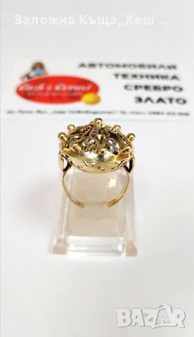 Златен дамски пръстен 14К.Тегло 4.43 гр.Размер 50.Цена 340 €.