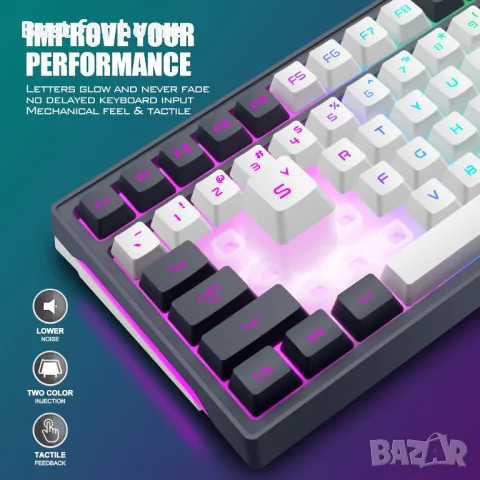 Геймърска клавиатура RedThunder K96 RGB, снимка 5 - Клавиатури и мишки - 48488135