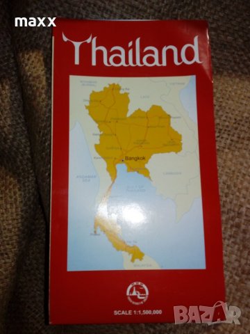 Карта Tailand scale 1 : 1,500,000, снимка 1 - Колекции - 39685908