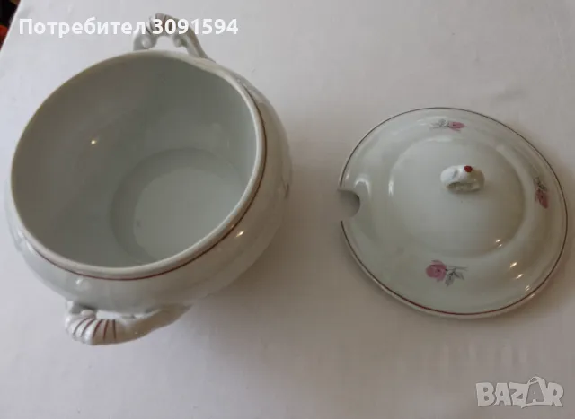 Супник ретро винтидж български порцелан Изида, снимка 15 - Други ценни предмети - 49708445