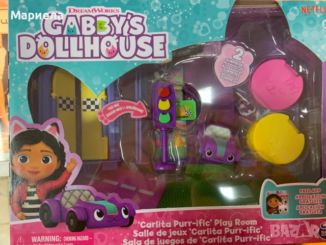 Игрален комплект Gabby's Dollhouse - Стая за игра с кола, снимка 6 - Други - 53888223