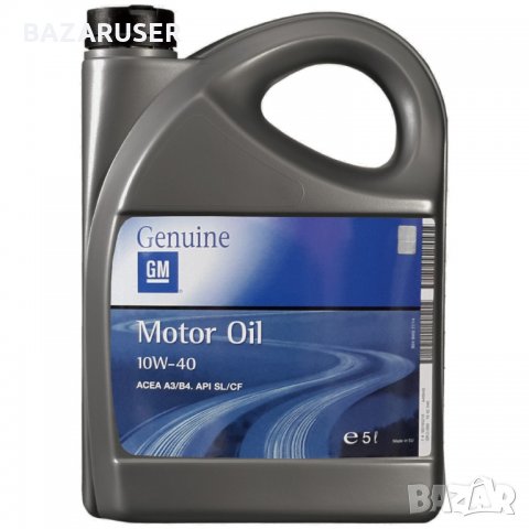 Двигателно масло за Опел - GM Genuine 10W40 туба 5л. в Части в гр ...