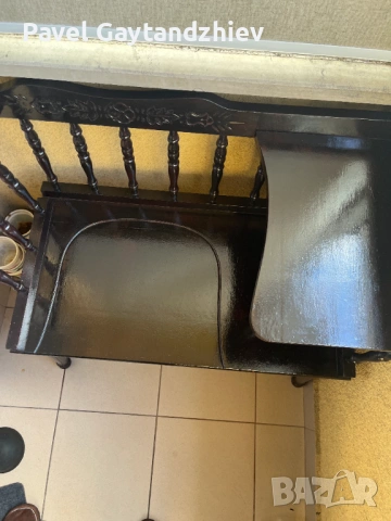 Продавам старинен стол- масичка, снимка 2 - Столове - 54105745