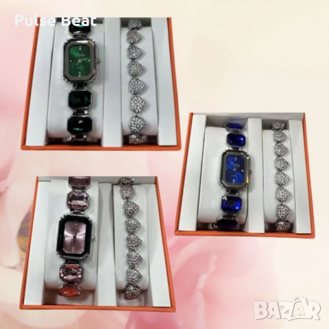 Луксозни дамски часовници с декоративни камъчета