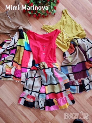 Шарени рокли, снимка 2 - Рокли - 26601248