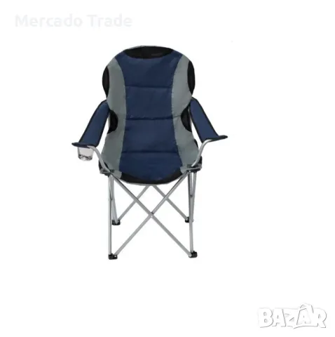 Къмпинг стол Mercado Trade, Сгъваем, Тъмно синьо, С калъф , снимка 2 - Столове - 49665874