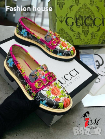Gucci естествена кожа обувки, снимка 7 - Дамски ежедневни обувки - 44650218
