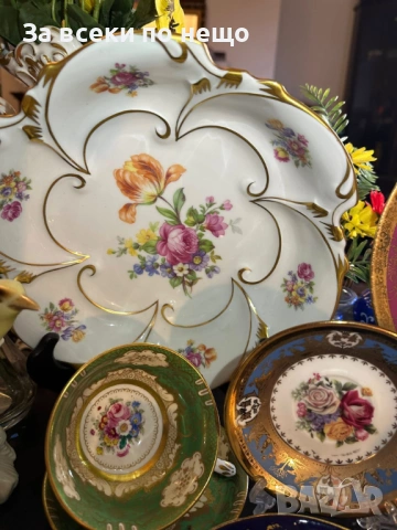 W. Germany  Circa  1964 “Jlmenau” автор и художник ръчно нарисувана купа (плато) Код P1899, снимка 12 - Декорация за дома - 53332547