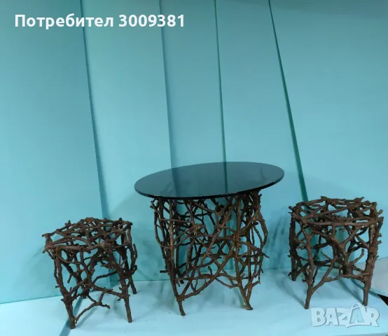 бронзова холна маса , снимка 2 - Маси - 48947090