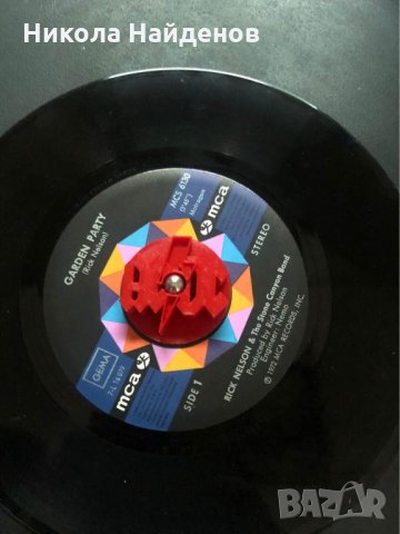 Адаптер за ГРАМОФОН 7" Сингли с лого AC/DC, снимка 1 - Грамофони - 35262649