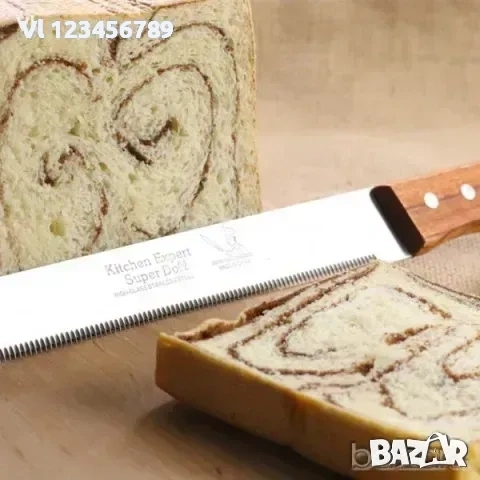 Огромен назъбен(или гладък) домакински нож 49 см , снимка 3 - Прибори за хранене, готвене и сервиране - 53914622