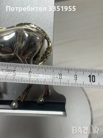 Статуетка на Елен от масивно сребро, снимка 16 - Статуетки - 49878252