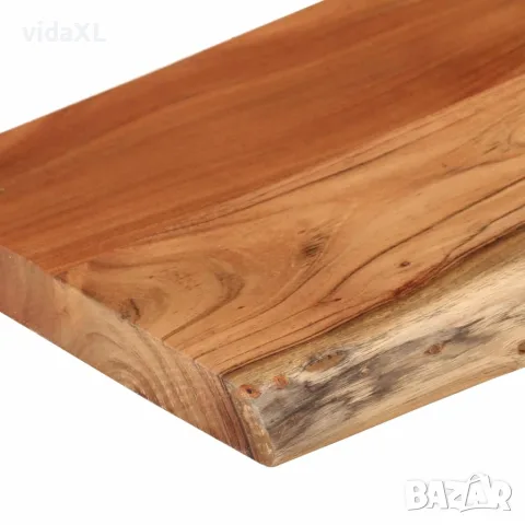 vidaXL Стенен рафт, 70x30x3,8 см, правоъгълен, масив акация, жив ръб, снимка 7 - Етажерки - 56147308