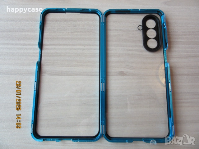 Samsung Galaxy A17 / Двоен 360° магнитен кейс калъф с камера протектор, снимка 8 - Калъфи, кейсове - 51699919