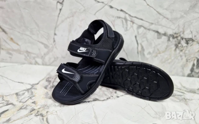 Мъжки черни сандали PUMA NIKE, снимка 9 - Мъжки сандали - 50742880