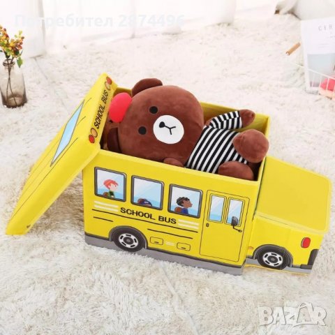 3240 Кош за играчки - сгъваема кутия табуретка, снимка 2 - Други - 36735452