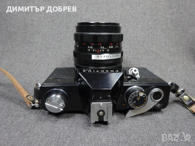 СТАР РЕТРО СОЦ ГДР DDR SLR ФОТОАПАРАТ PRAKTICA LTL + ОБЕКТИВ PENTACON 1.8/50 M42, снимка 6 - Фотоапарати - 53942732