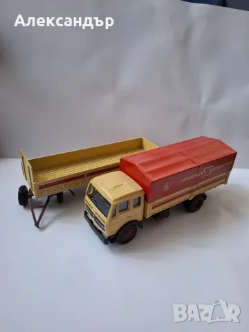 Камионче метално NZG Mercedes Benz 1632S 1932S No. 146  мащаб 1:50 Hinderer Spedition
