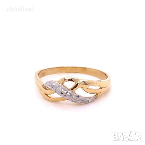 Златен дамски пръстен 2,92гр. размер:64 14кр. проба:585 модел:22114-6