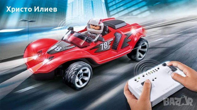 Playmobil - Състезателна кола с дистанционно уравление 9090 Рейсър ракета с РУ, снимка 2 - Коли, камиони, мотори, писти - 39323898