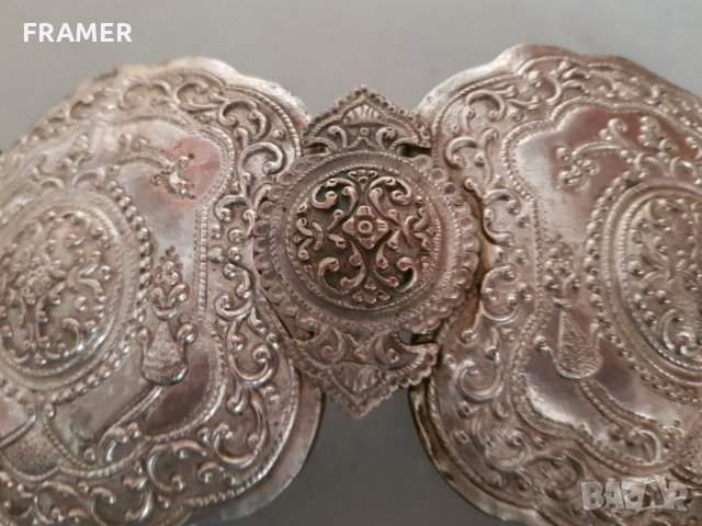 Възрожденска Македонска Пирин 1878 СРЕБЪРНА пафта пафти, снимка 6 - Антикварни и старинни предмети - 30153554