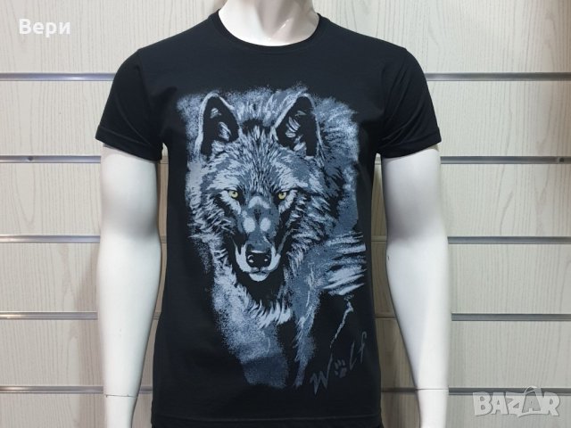Нова мъжка тениска с дигитален печат Сив Вълк, Серия Вълци, снимка 12 - Тениски - 29104399