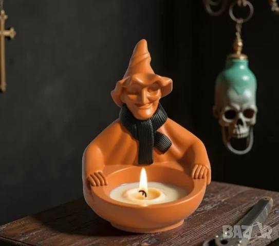 Молд кашпа вещица Хелоуин , снимка 5 - Форми - 51291242