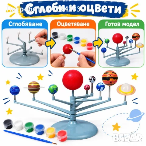 Модел на Слънчевата система, снимка 2 - Образователни игри - 56526332