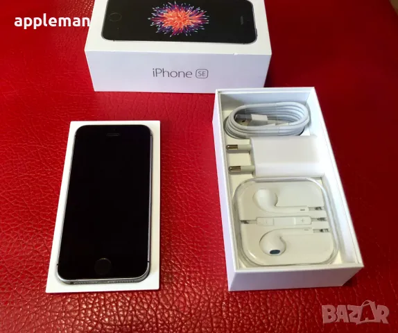 Apple iPhone SE 16Gb черен Фабрично отключен, снимка 2 - Apple iPhone - 48782980