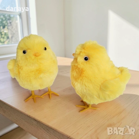 6514 Великденска украса голямо пухкаво пиле, 19x17x13 см, снимка 2 - Декорация за дома - 53900333