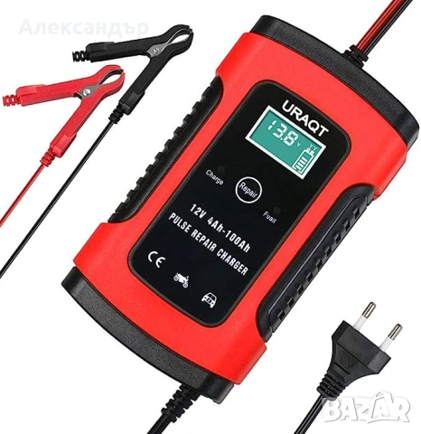 Автоматично интелигентно зарядно устройство за акумулатори за автомобил, мотоциклет, ATV, RV, лодка, снимка 2 - Аксесоари и консумативи - 54175071