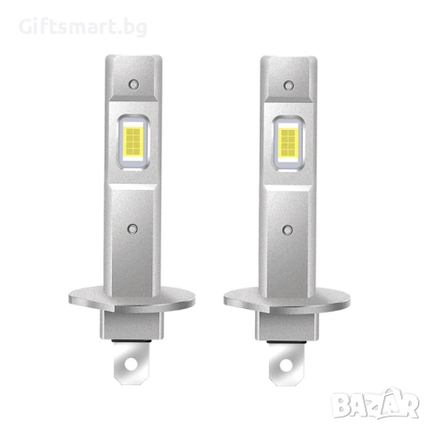 Комплект-2 LED Крушки H1, 2x14 вата, 6x1см, Без Вентилатор,Без Кабел , снимка 8 - Аксесоари и консумативи - 52341111
