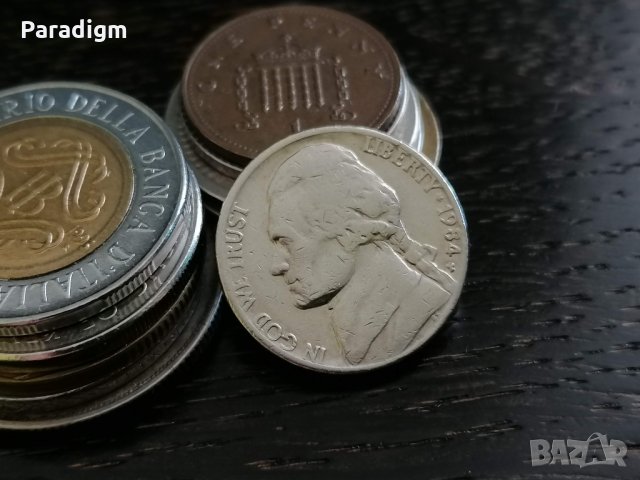 Монета - САЩ - 5 цента | 1984г., снимка 2 - Нумизматика и бонистика - 34155991