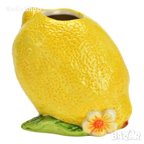 Ваза Лимон 12х10х12 см. свеж акцент за всеки интериор, снимка 2 - Вази - 50424934