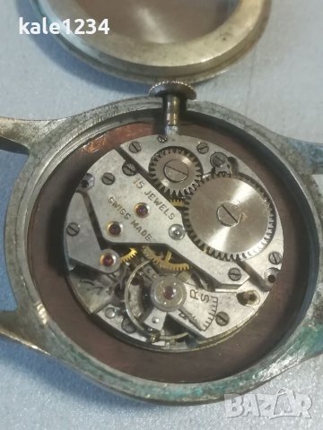 Часовник Chronometer ANCRE. Vintage watch. Швейцарски механизъм. Military watch. Военен. Мъжки , снимка 2 - Мъжки - 40588080