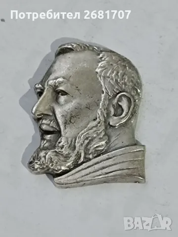 сребърна фигура Padre Pio 