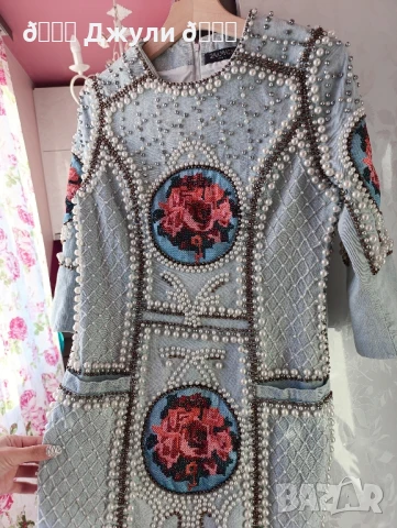 Рокля уникат на Balmain, снимка 9 - Рокли - 51103551