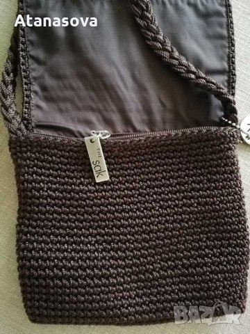 дамска чантичка марка - the sac плетена, снимка 4 - Чанти - 30387027